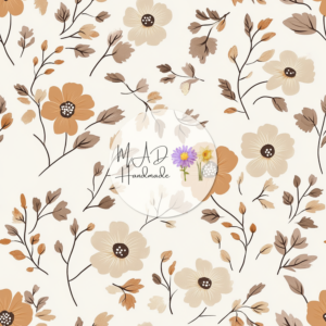 Beige Boho Floral