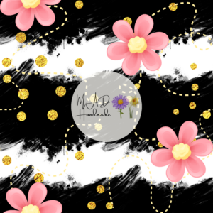 Gold and Pink Floral