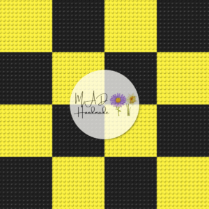 Lego Black and Yellow Checkered
