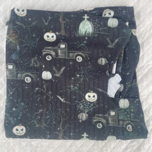 Monochrome Halloween Wide Rib