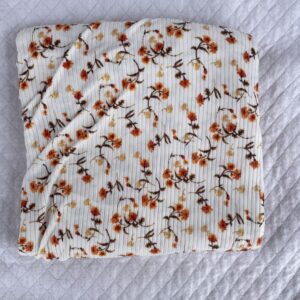 Yellow and Orange Floral Rib