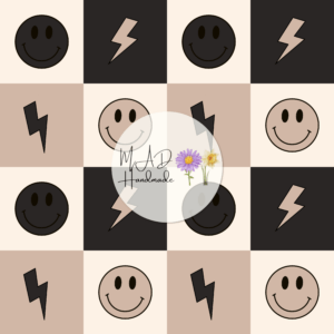 Brown Checkered Smiley