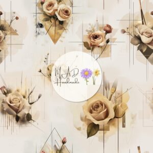 Geometric Paper Roses