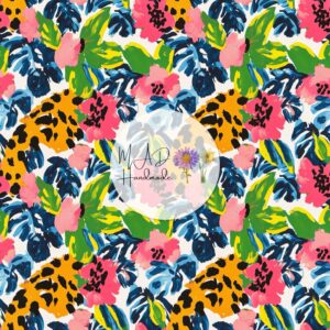 Painted Cheetah Floral