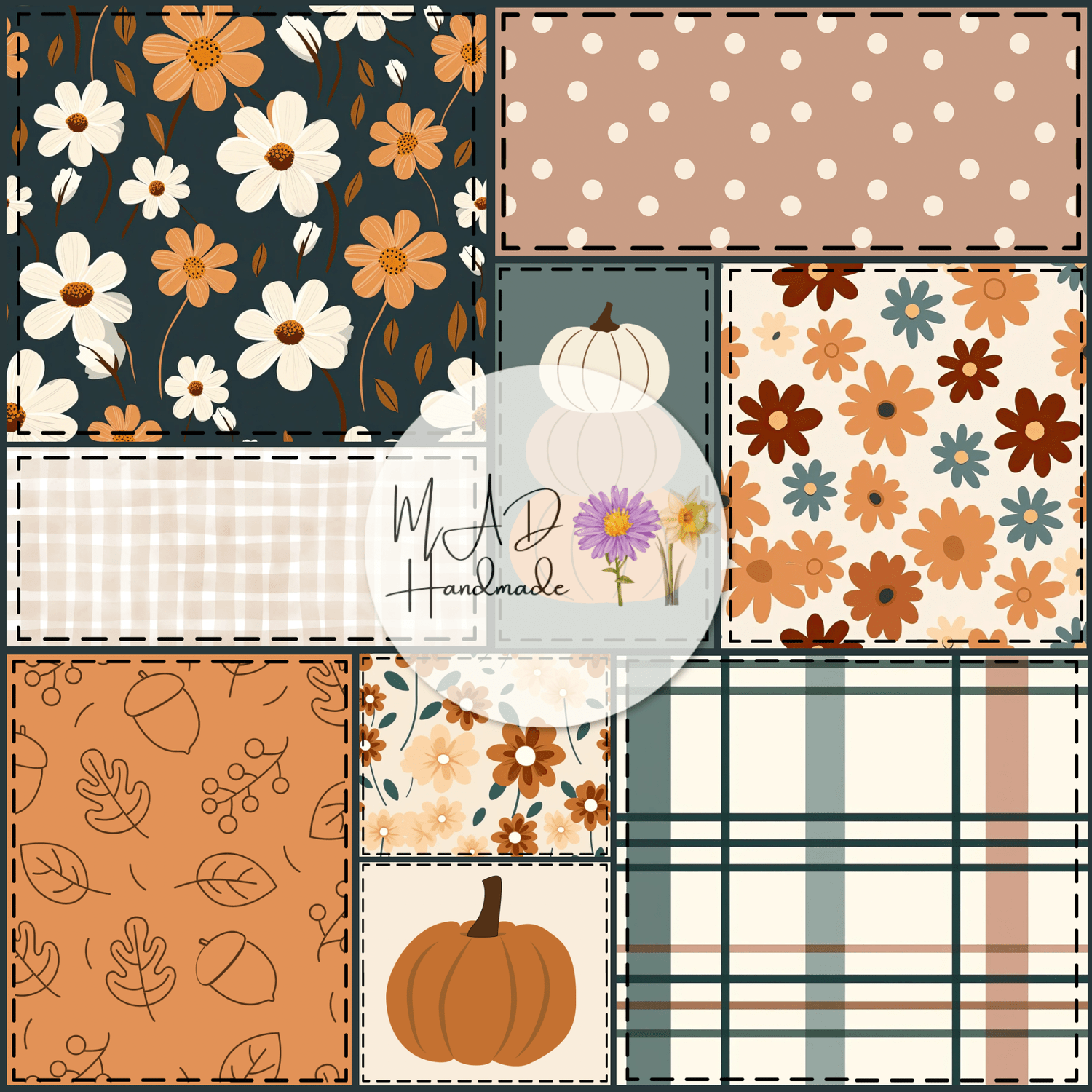 Fall Floral Patchwork