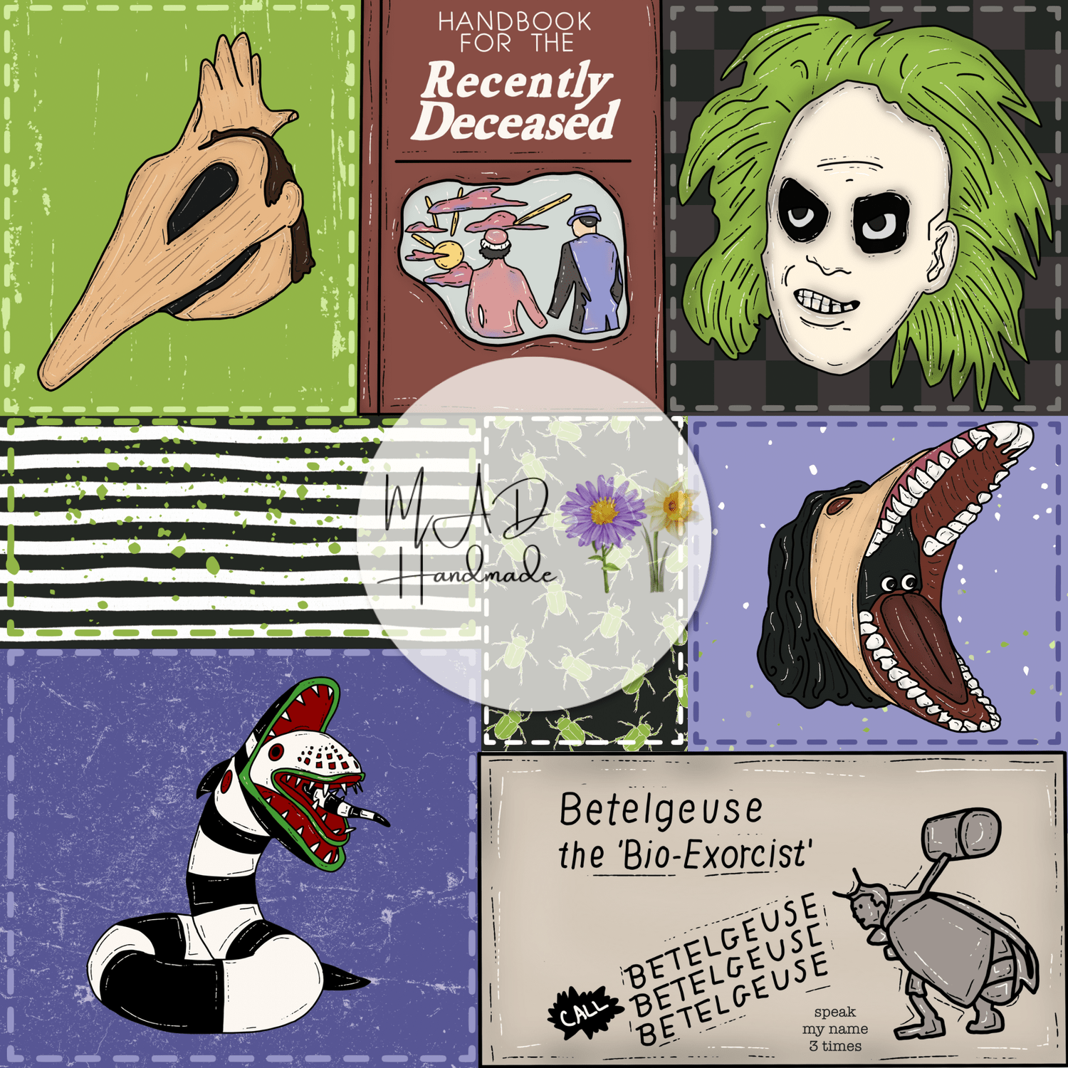 Beetlejuice Patchwork