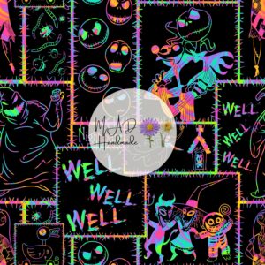 Neon Nightmare Before Christmas