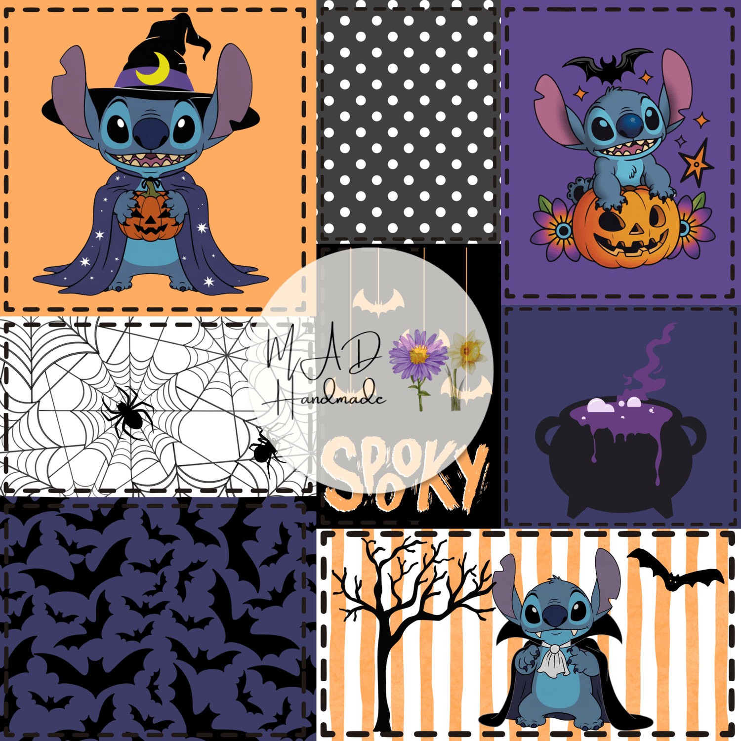 Stitch Patchwork Halloween