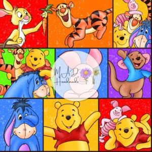 Pooh Rainbow Collage