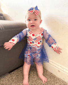 Brielle leo with skirt and bishop sleeves