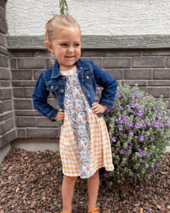 Violet side panel dress