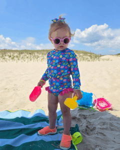 Iris rash guard and Iris swim bottoms