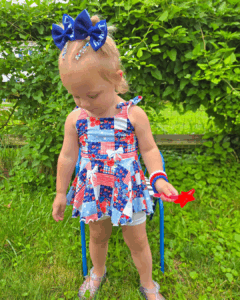 Brielle peplum with shoulder ties