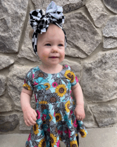 Brielle peplum with short sleeves