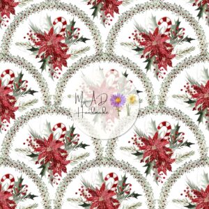 Scalloped Christmas Floral