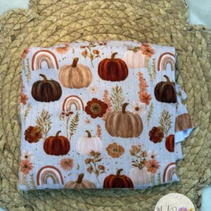 Fall Pumpkins Wide Rib