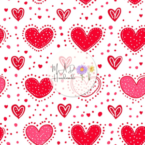 Pink and Red Hearts