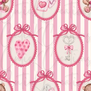 Valentines Vintage Stripes