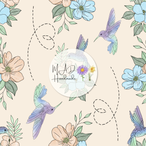 Hummingbirds and Flowers