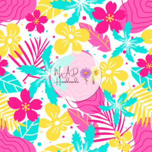Neon Tropical Floral