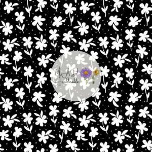 Dainty Black Floral