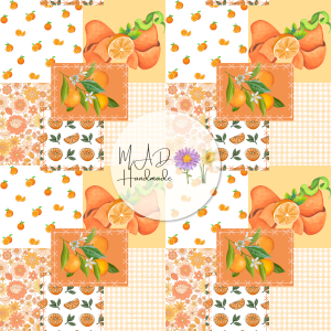 Orange Citrus Patchwork