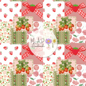 Strawberry Bow Patchwork