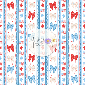 Patriotic Bow Stripes